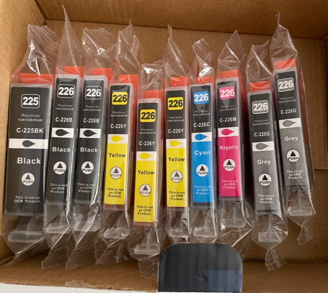 EZink Easy Print  Multi Color 225 226 BK Y G C M  11 Pack Premium Ink  EXPIRED