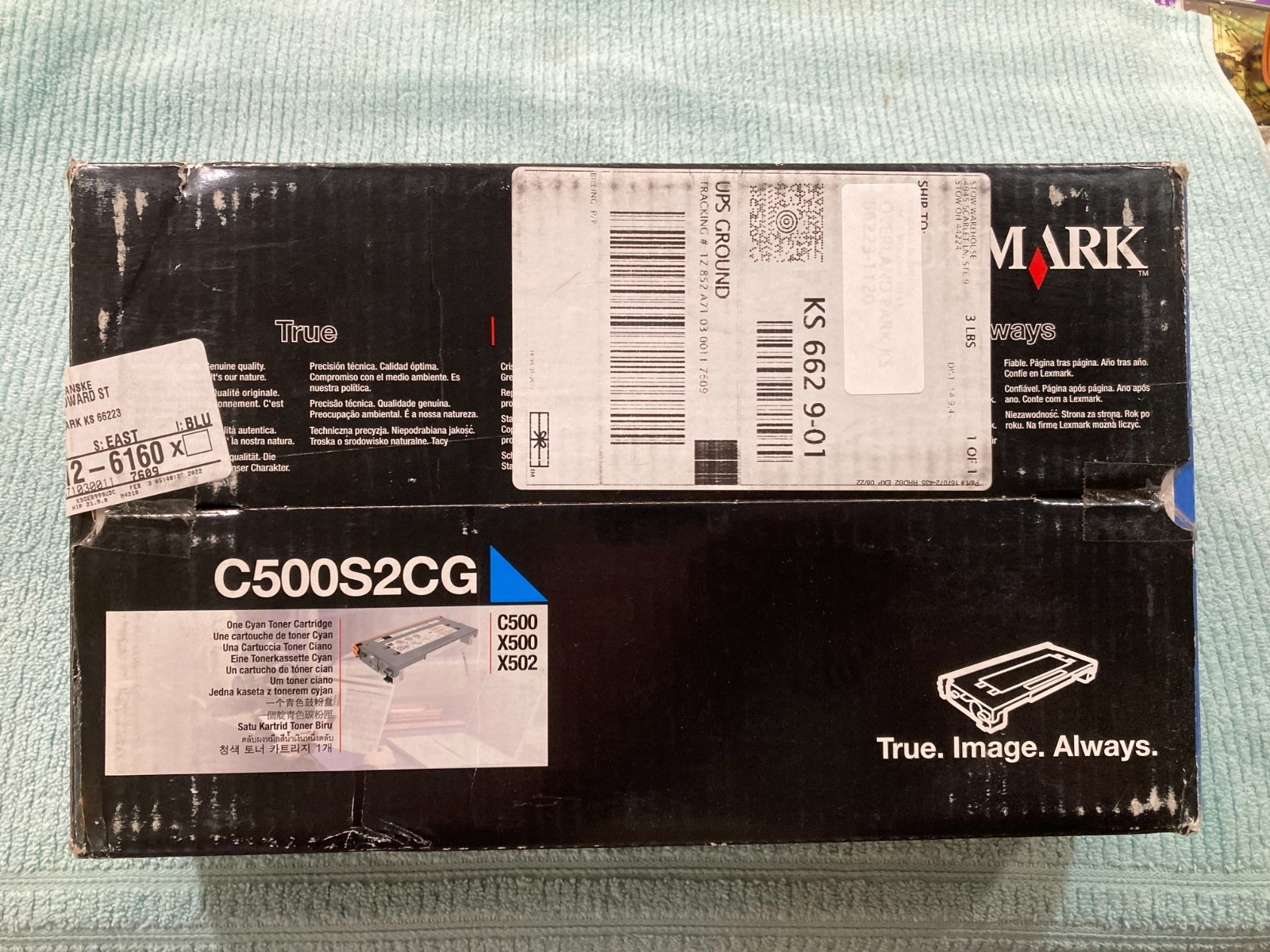 NEW Lexmark C500S2CG Cyan Toner Cartridge C500 X500 X502