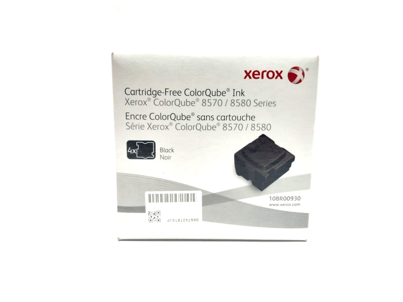 Genuine Xerox ColorQube 8570/8580 Series Black 4X Solid Ink 108R00930