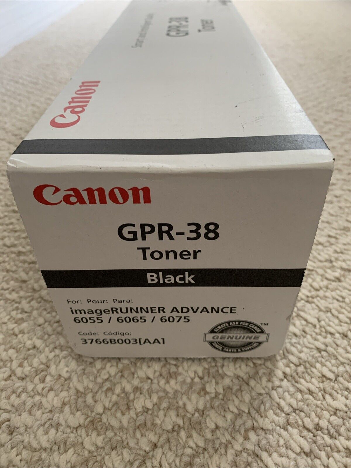 Genuine Canon GPR-38 Toner 3766B003AA ImageRunner Advance  Brand New Sealed