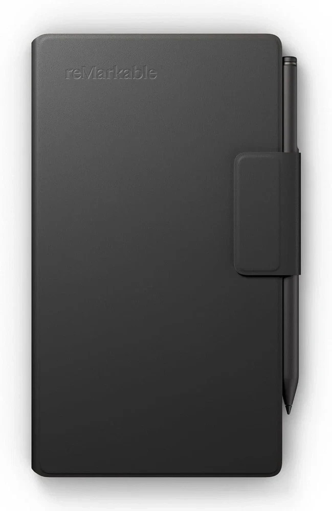 Paper Pro Move - Black Leather Book Folio for Your 7.3''