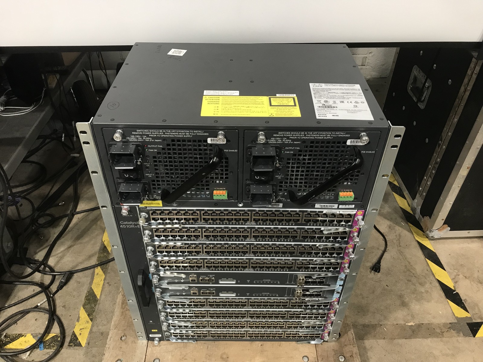 Cisco WS-C4510R+E w/ 2x X45-SUP8-E, 8x X4748-UPOE+E, 2x PS *Entservices License*