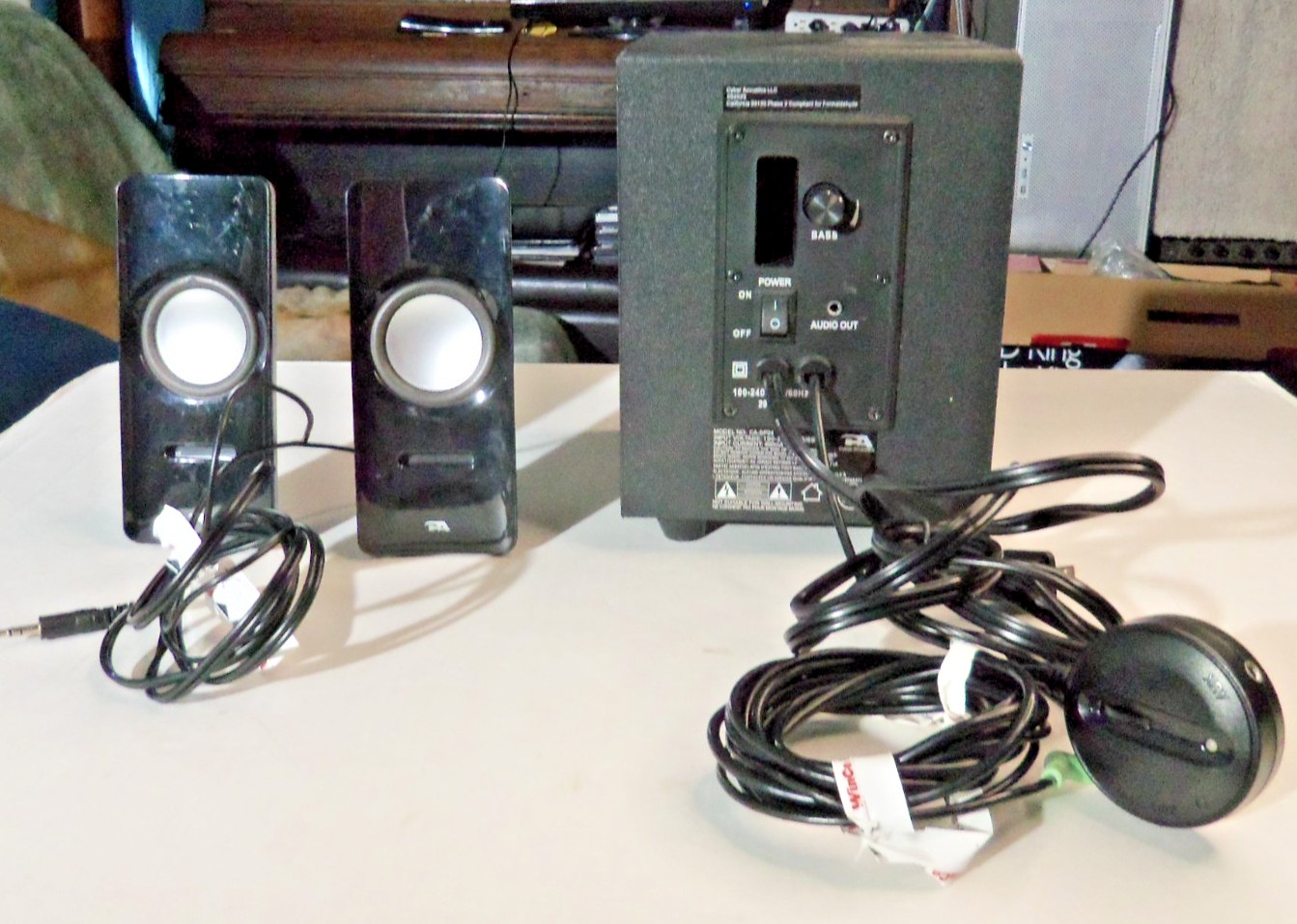 Cyber Acoustics CA-SP24 2.1 Computer Speakers, Subwoofer, Wired, Bass Control