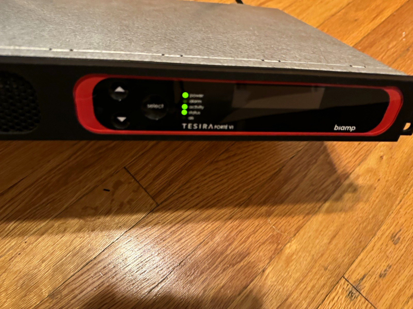 Biamp Tesira Forté VI.  1U Rackmount  has the latest firmware 5.7 working unit.