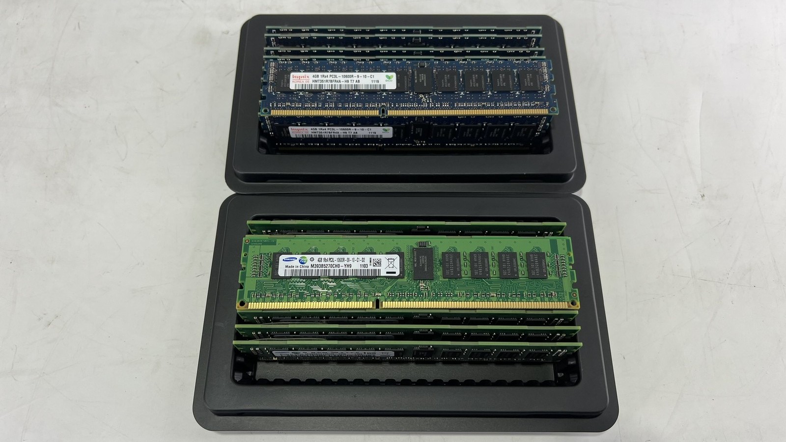 Lot of 90 Mixed Samsung/SK Hynix DDR3 PC3L 10600R Server RAM (CK)