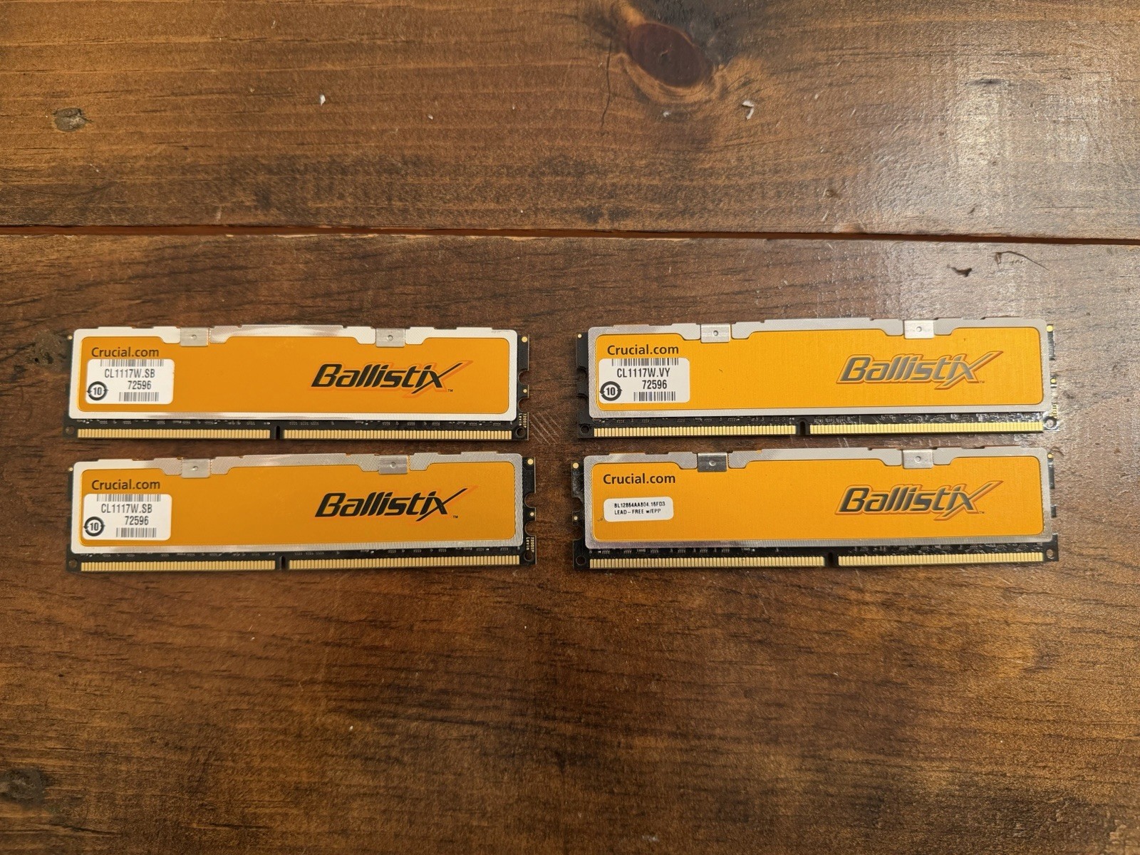 Crucial Ballistix 16GB (4x4GB) DDR3-1600 PC3-12800 240-Pin DIMM