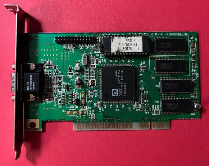 ATI 113-32103-102 Mach64 2MB PCI VGA Video Card 109-32100-20