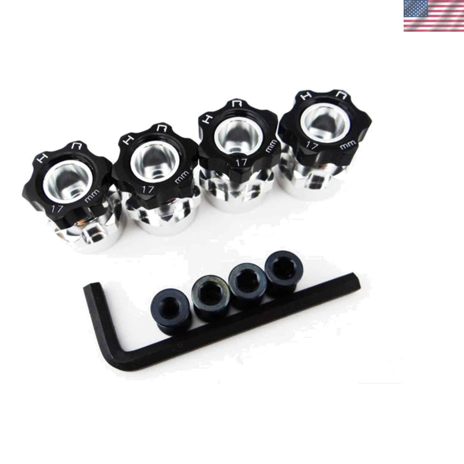 Versatile 12mm to 17mm Aluminum Hex Hub Adapters with 6mm Offset for RC Vehicles
