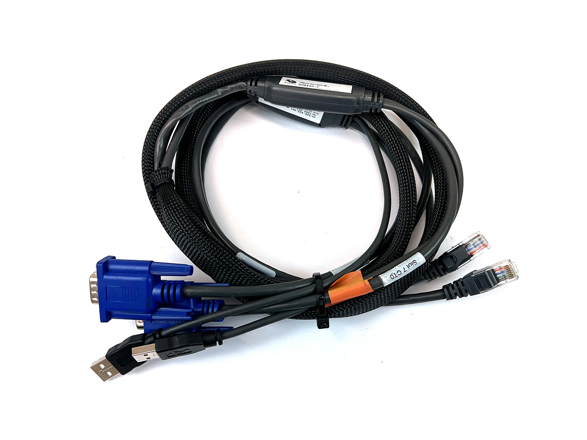 2PCS Vertiv Avocent USBIAC-7 7ft USB KVM Integrated Access Cable 520-422-501
