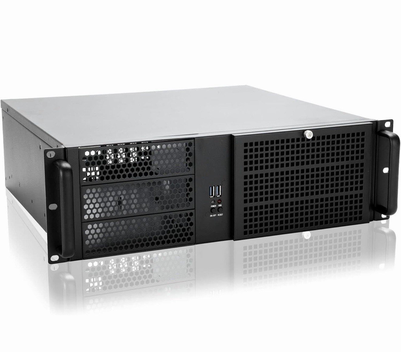 RackChoice 3U Rackmount Server Chassis Case ATX Micro ATX Mini ITX Black