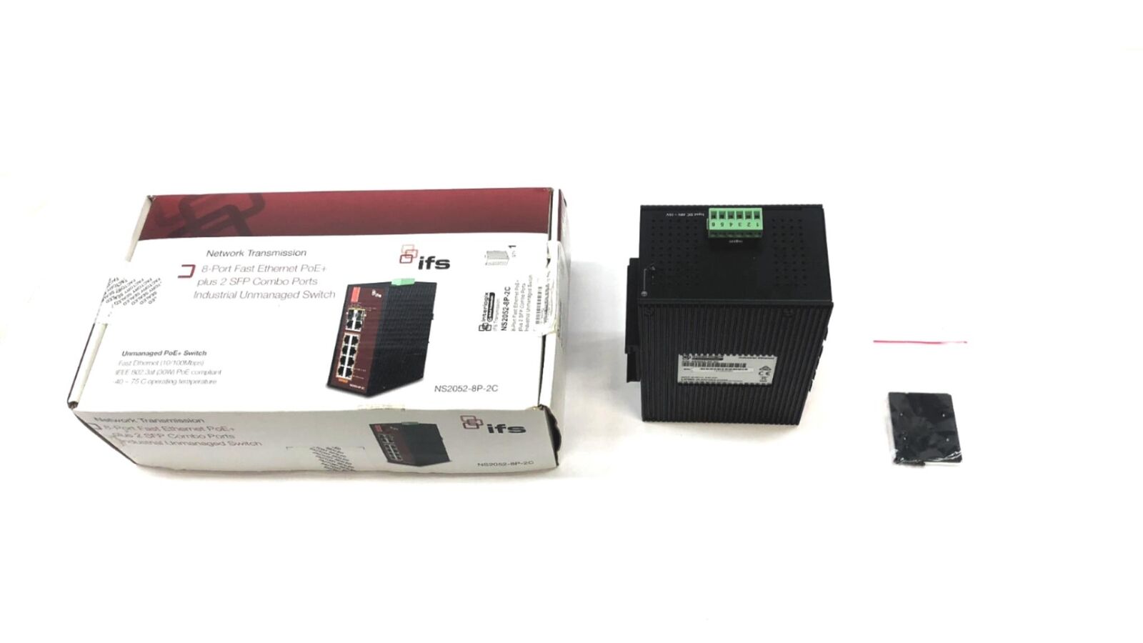 Interlogix 8-Port Fast Ethernet PoE+ Unmanaged Switch NS2052-8P-2C NOS
