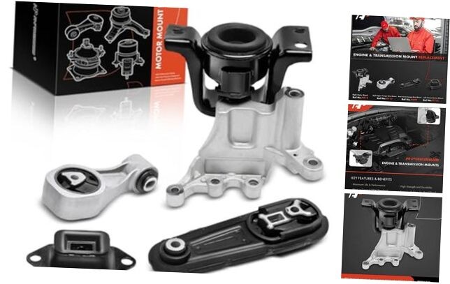 4PCS Engine Motor Mount Transmission Mount and Torque Strut Mount Set