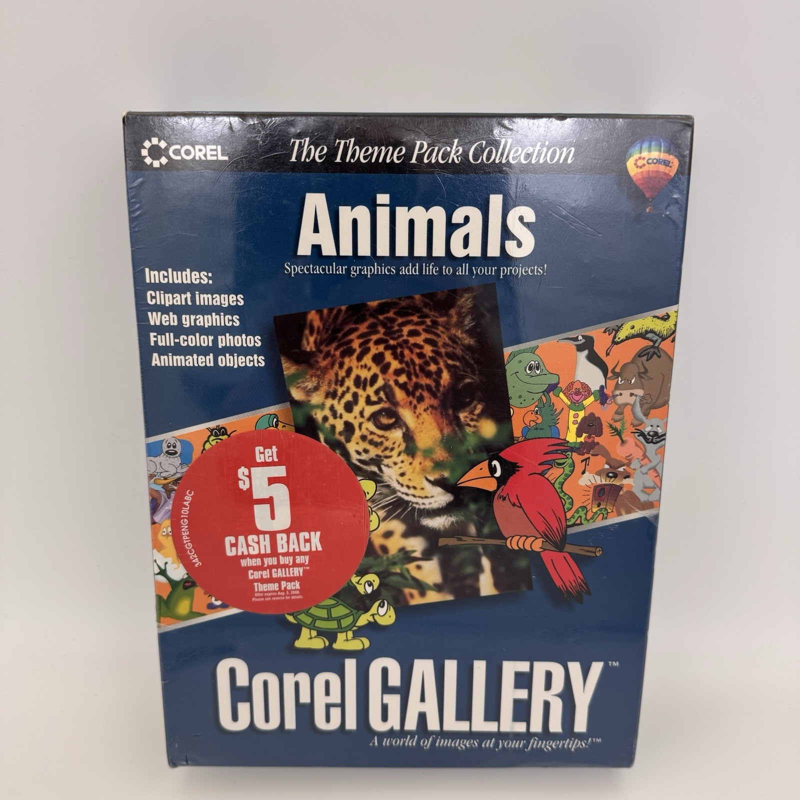 COREL GALLERY Animals Theme Pack Collection SEALED NEW NOS - 8000 Clipart Images
