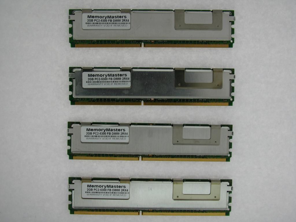 SERVER ONLY 8GB 4X2GB KIT ECC FULLY BUFFERED FBDIMM FB PC2-5300 667 RAM MEMORY