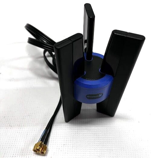Genuine Linksys Cisco Systems Wireless-N WMP300 450 Antenna With 3 Coaxial-Tower