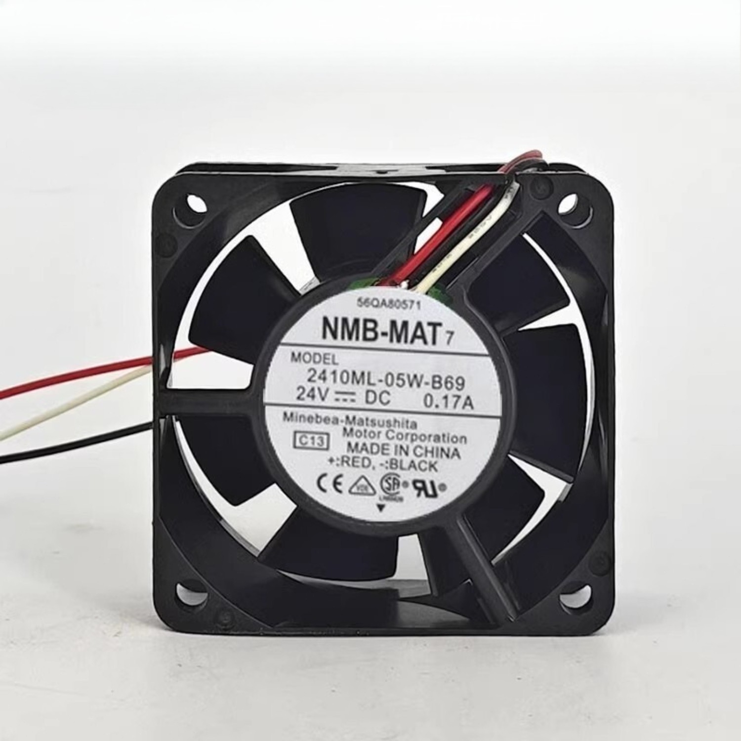 1pcs NMB 2410ML-05W-B69 6025 24V 0.17A 3-Wire Ball Inverter Cooling Fan