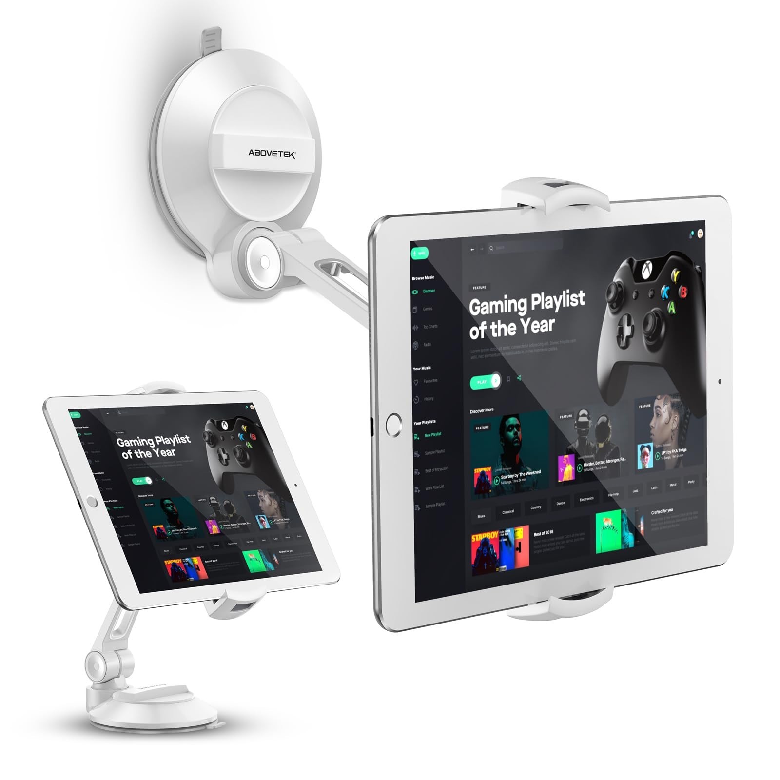 AboveTEK iPad Suction Mount, Phone Tablet Stand Holder with Suction Cup