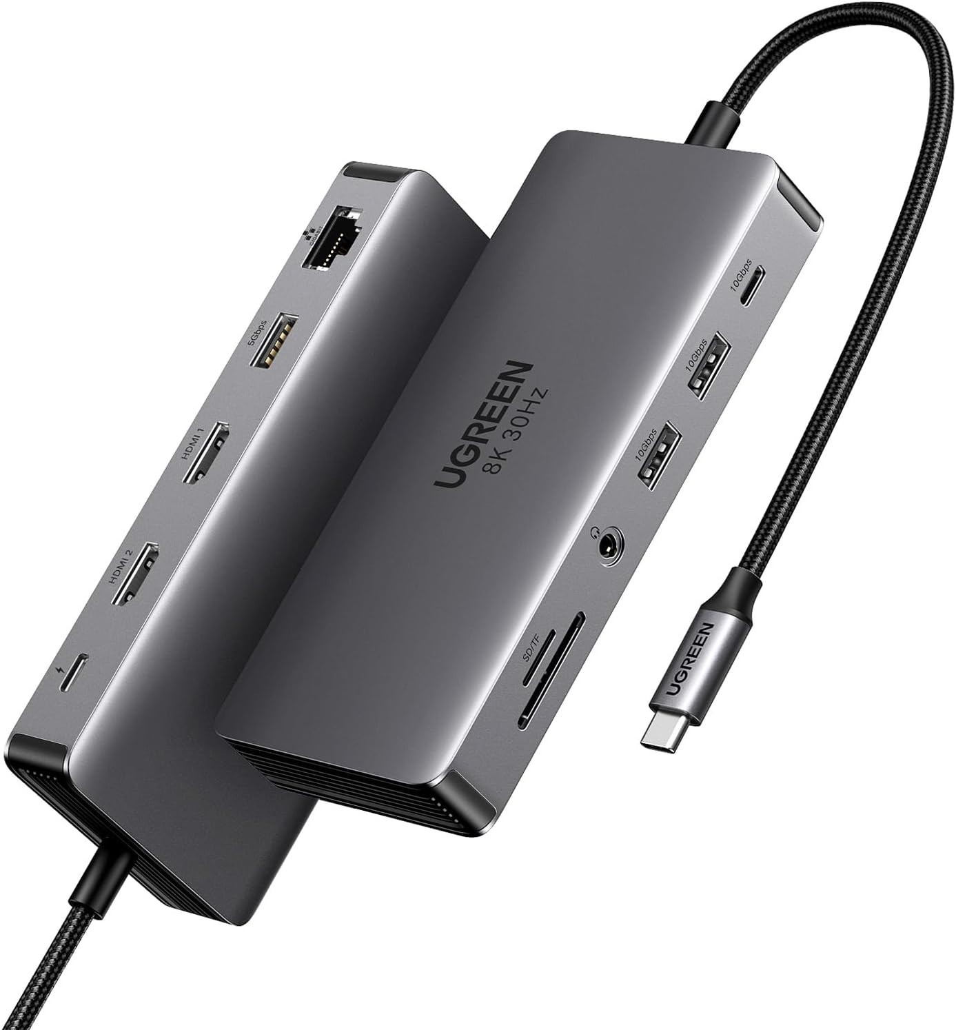UGREEN USB C Docking Station Dual Monitor 4K@60Hz, 11-in-1 Dock with 2xHDMI 100W