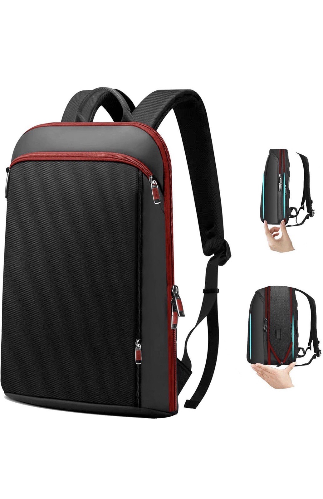 ZINZ Slim and Expandable 15 15.6 16 Inch Laptop Backpack Anti 15.6",
