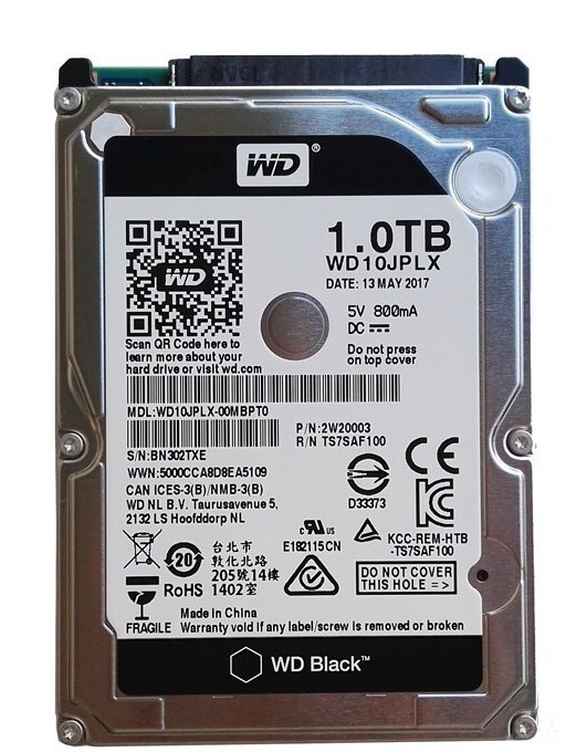 Western Digital WD10JPLX 1TB 7200 RPM 32MB SATA 2.5 inch Laptop Hard Disk Drive