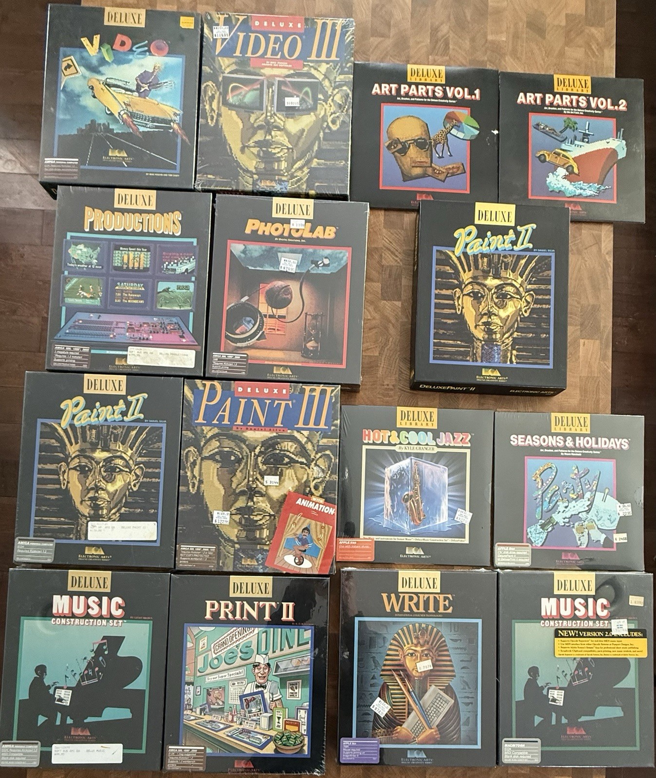15 ~Vintage DELUXE Computer Software ~Apple/Amiga ~1980s ~12 Are FACTORY SEALED