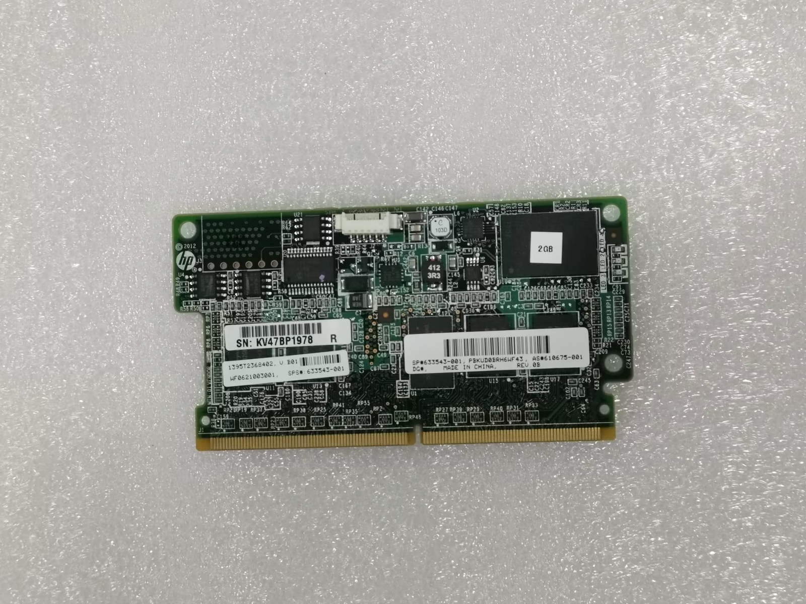 610675-001 633543-001 HP 2GB FBWC FOR P420 P421 P430 P431 P822 P830 CACHE MEMORY