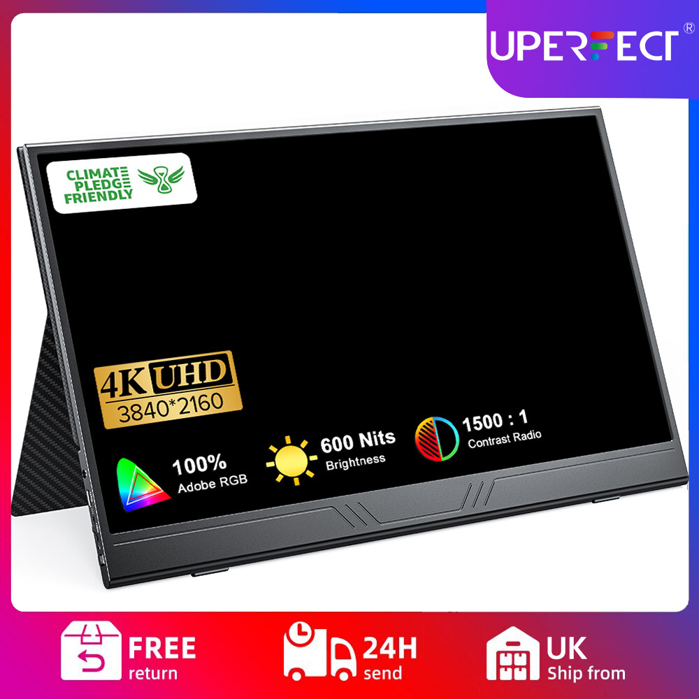 4K Tragbarer Monitor, 15.6" Portable Display 3840 x 2160 IPS UHD 1500:1 HDR Used