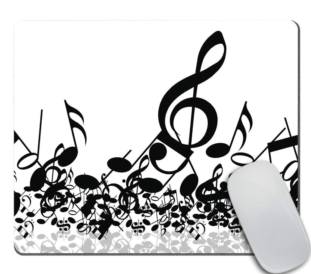 Musical Notes Mousepad,Funny Mousepad,Desk Accessory,Cute pad 9.5 X 7.9 Inch ...