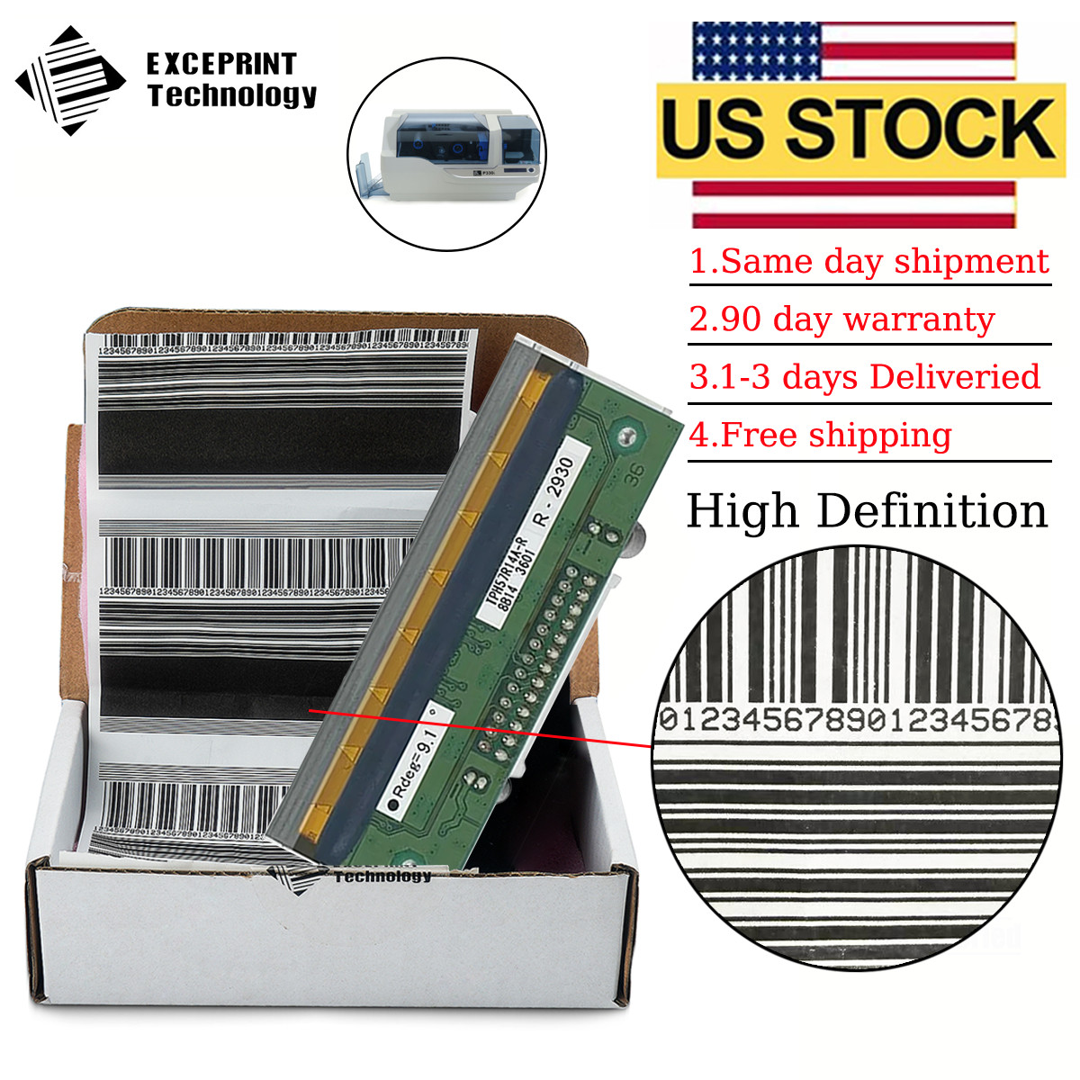 ✅ Printhead for Zebra P330i P430i ID Card Printer 305dpi 105912G-346A US STOCK ✅