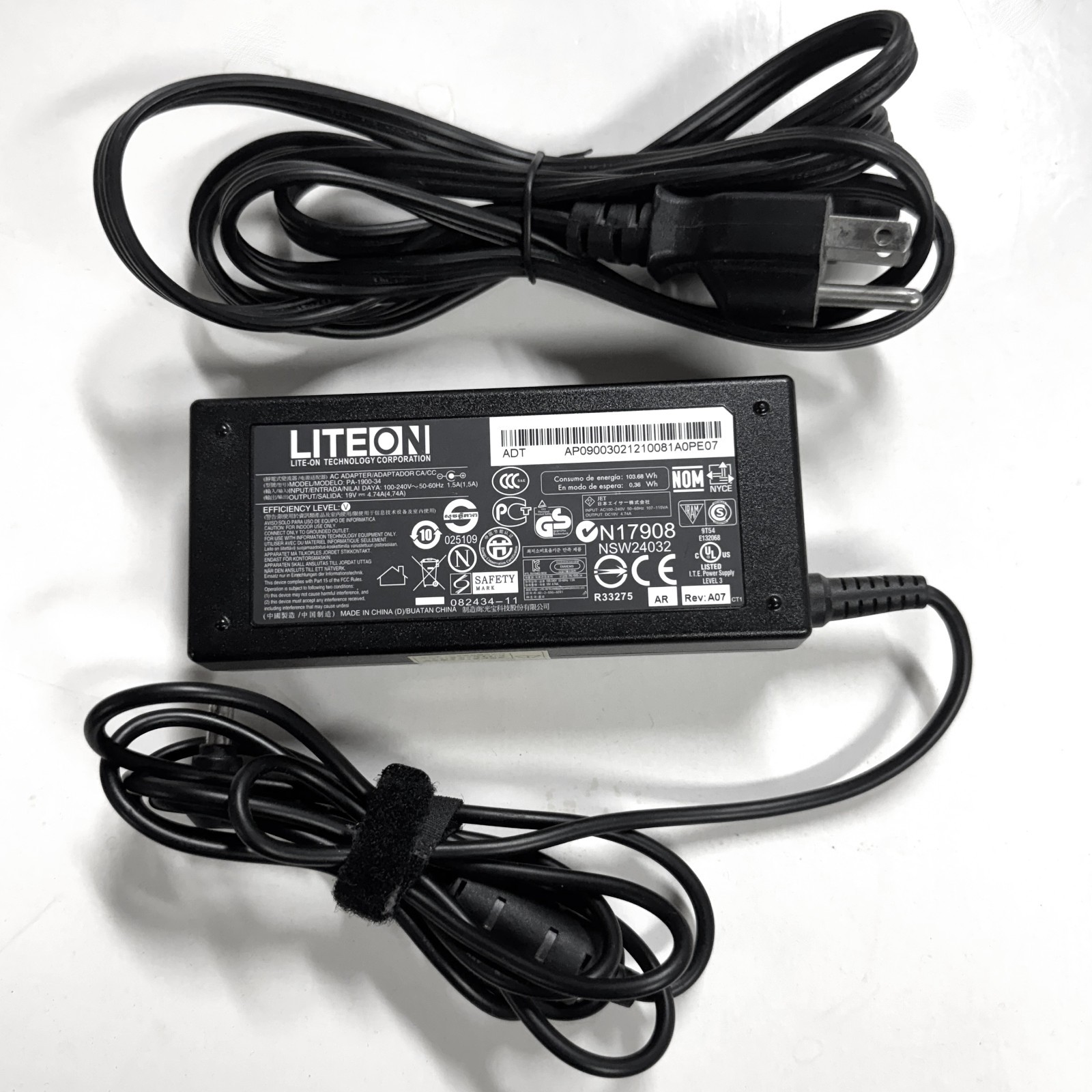 Genuine LITEON PA-1900-34 19V 4.74A For Acer Aspire or Similar