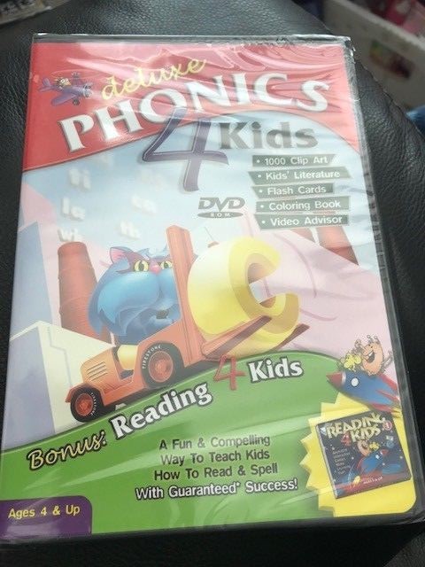 Deluxe Phonics 4 Kids PC DVD-ROM New