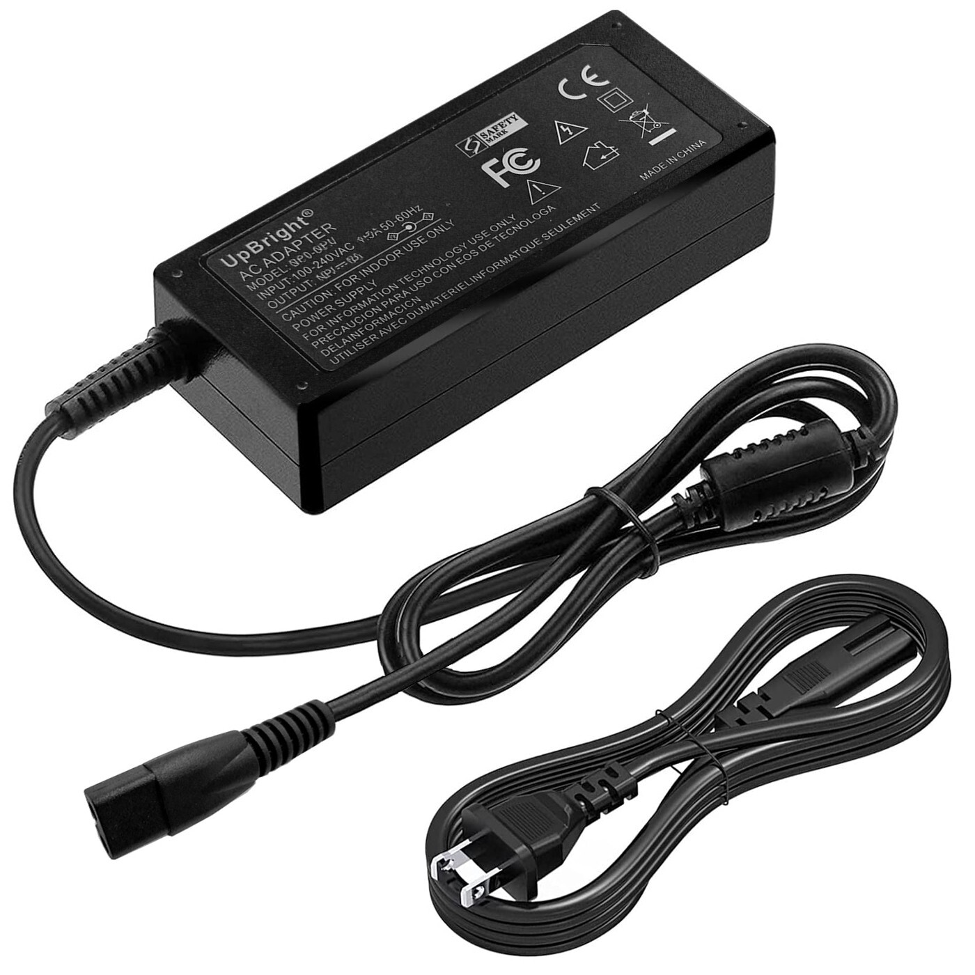 2-Prong AC Adapter For PoolMr Manatee YM-S4-01 Cordless Robotic Pool Cleaner PSU