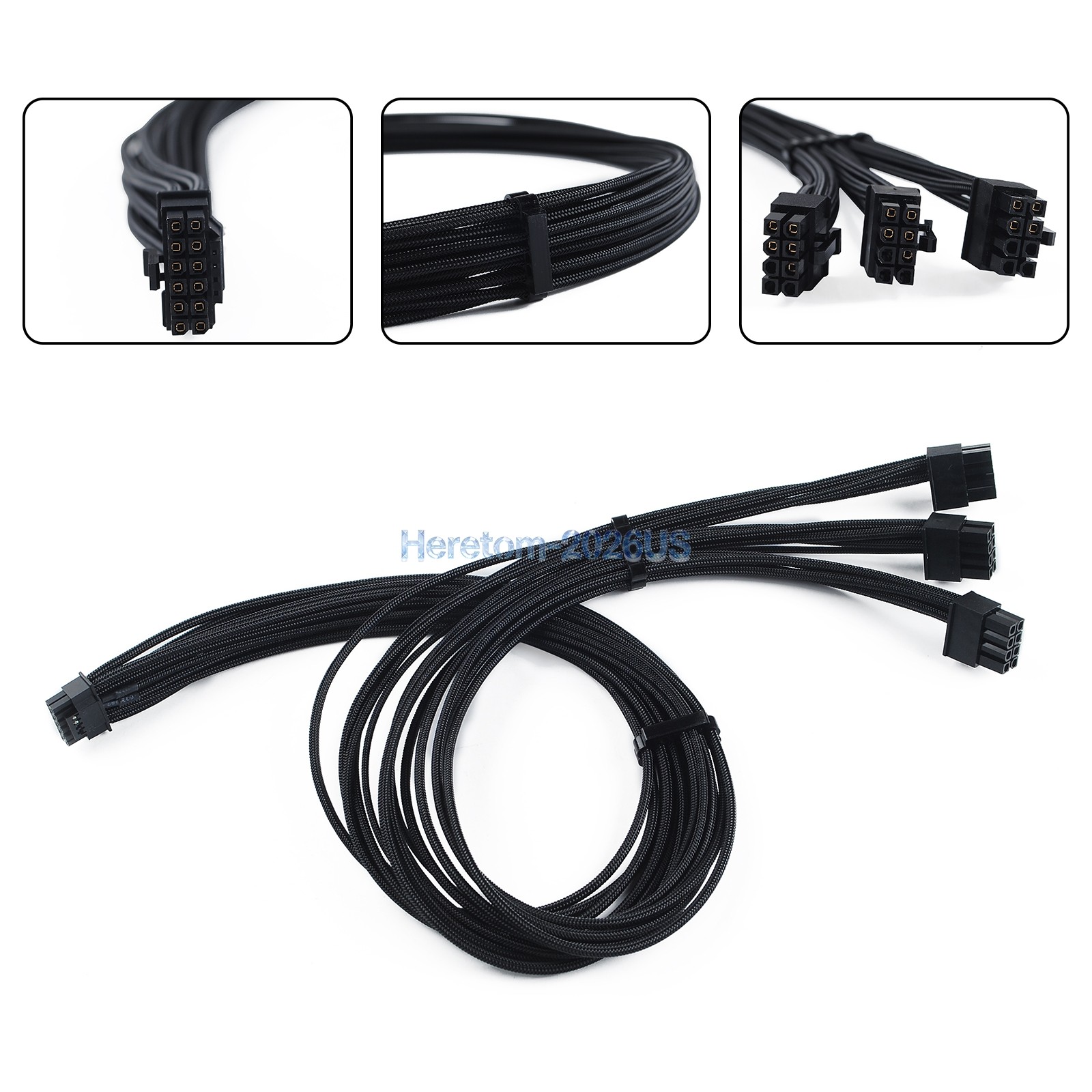 Mini 16Pin to 3×8Pin GPU Power Cable 64cm For RTX 4090 4080 Corsair Modular PSU