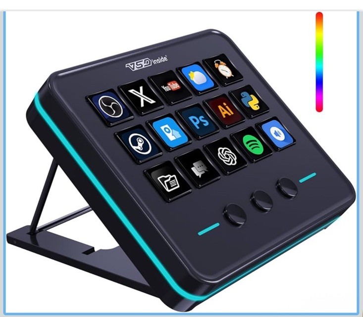 Stream Dock Macro Keypad Stream Controller 18 Programmable Keys USB Soundboard