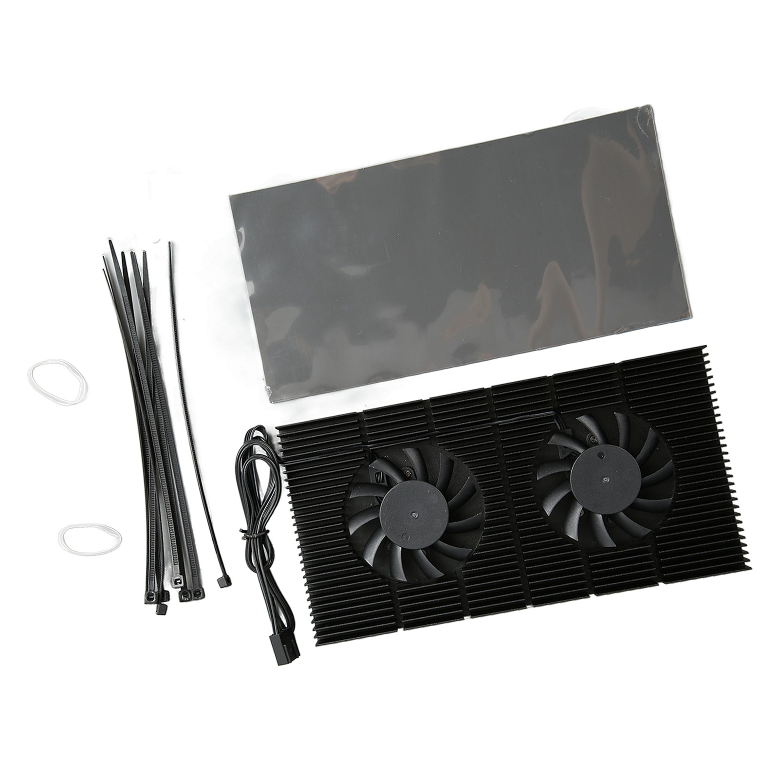 GPU Backplate Aluminum Alloy Fast Heat Sink 4 Pin Backplane Memory WTKB