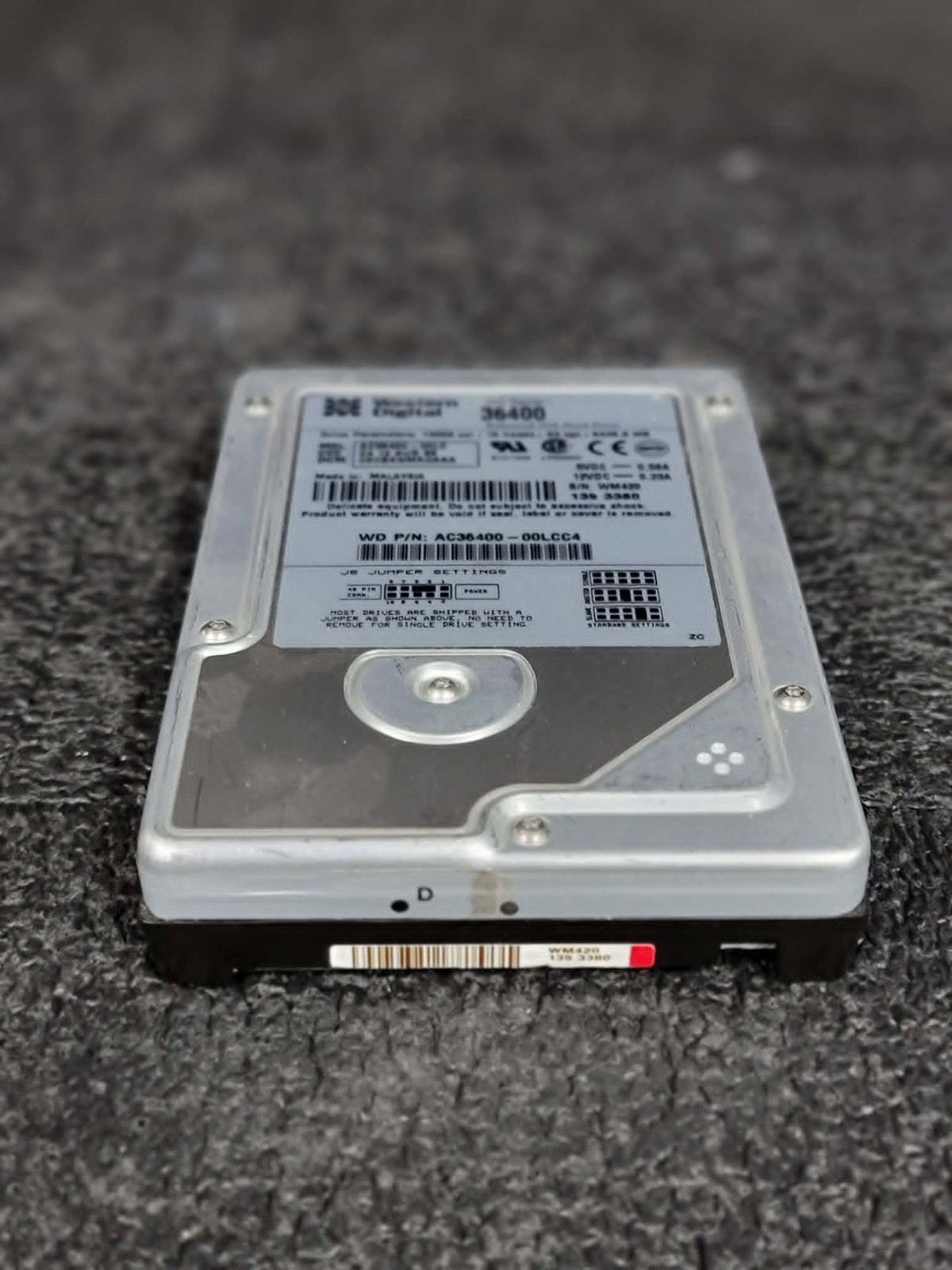 WD AC36400-00LCC4 6.4GB 5.4K RPM 512 KB Cache EIDE/ATA PATA 3.5" HDD Hard Drive