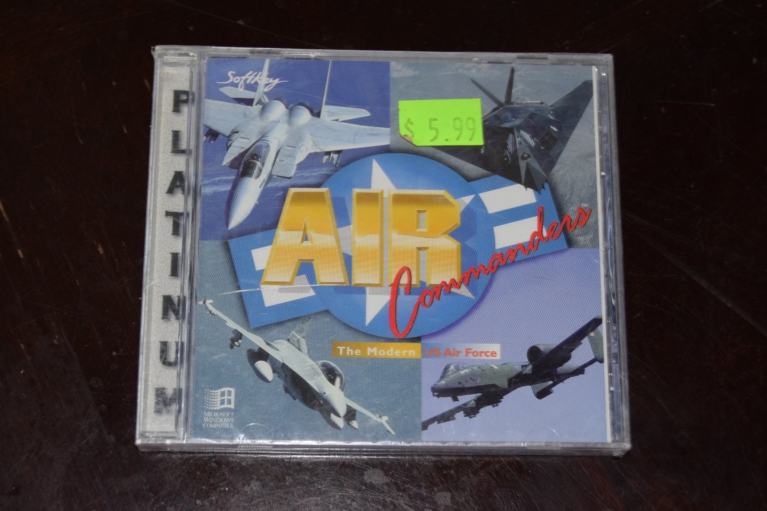 Softkey Platinum Air Commanders The Modern US Air Force CD-ROM for Windows