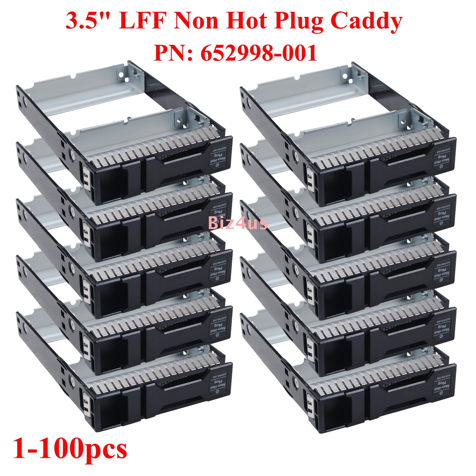 Lot 652998-001 HP Proliant MicroServer Gen 8 G8 3.5" LFF Drive Tray Non Hot Plug