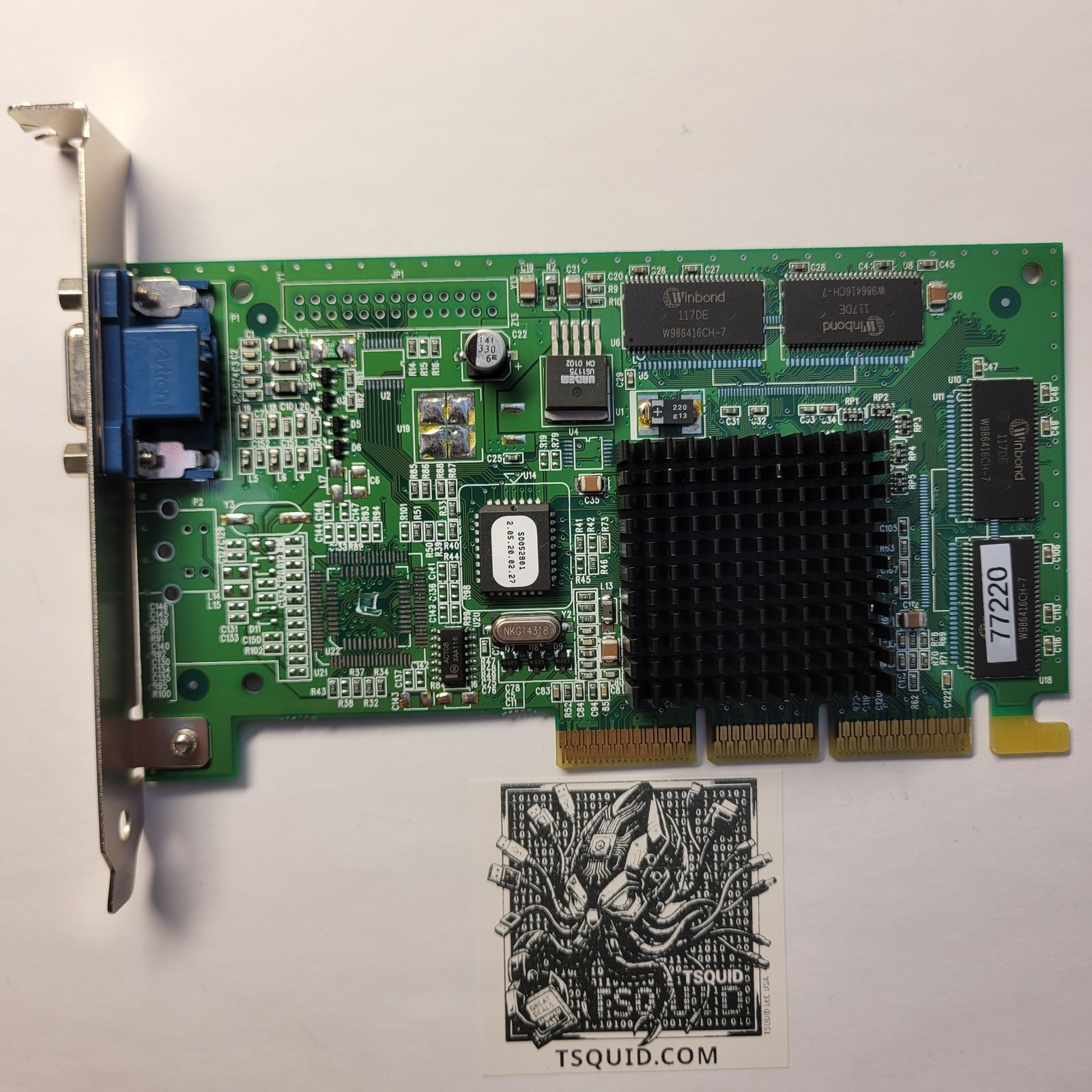 IBM NVIDIA Graphics Card 09N5033 AGP VGA 180-P0009-0000-C03 RIVA TNT2 M64