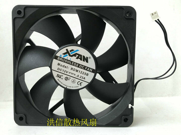 1pc XFAN RDM1225B 12025 DC12V 0.23A 120*25mm chassis cooling fan 2pin
