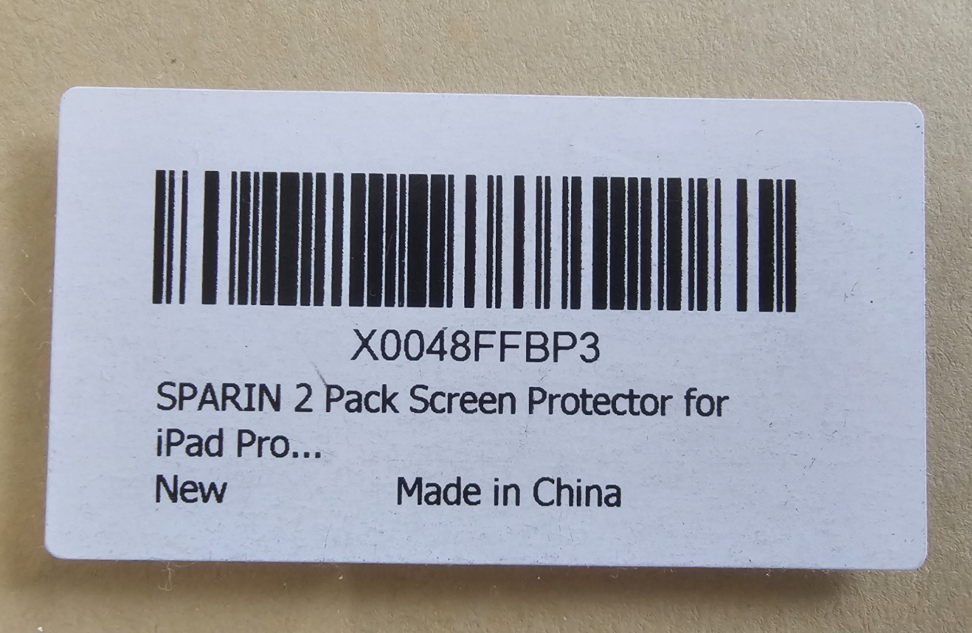 Sparin GlassPro iPad Pro 12.9" Clear Tempered Glass Screen Protector 2-Pack
