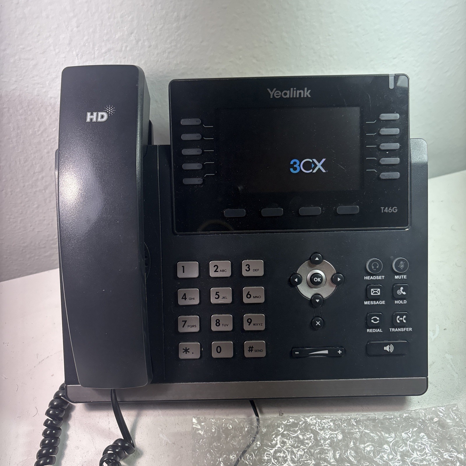 Yealink SIP-T46G 6-Line gigabits IP Phone Desk Works Tested
