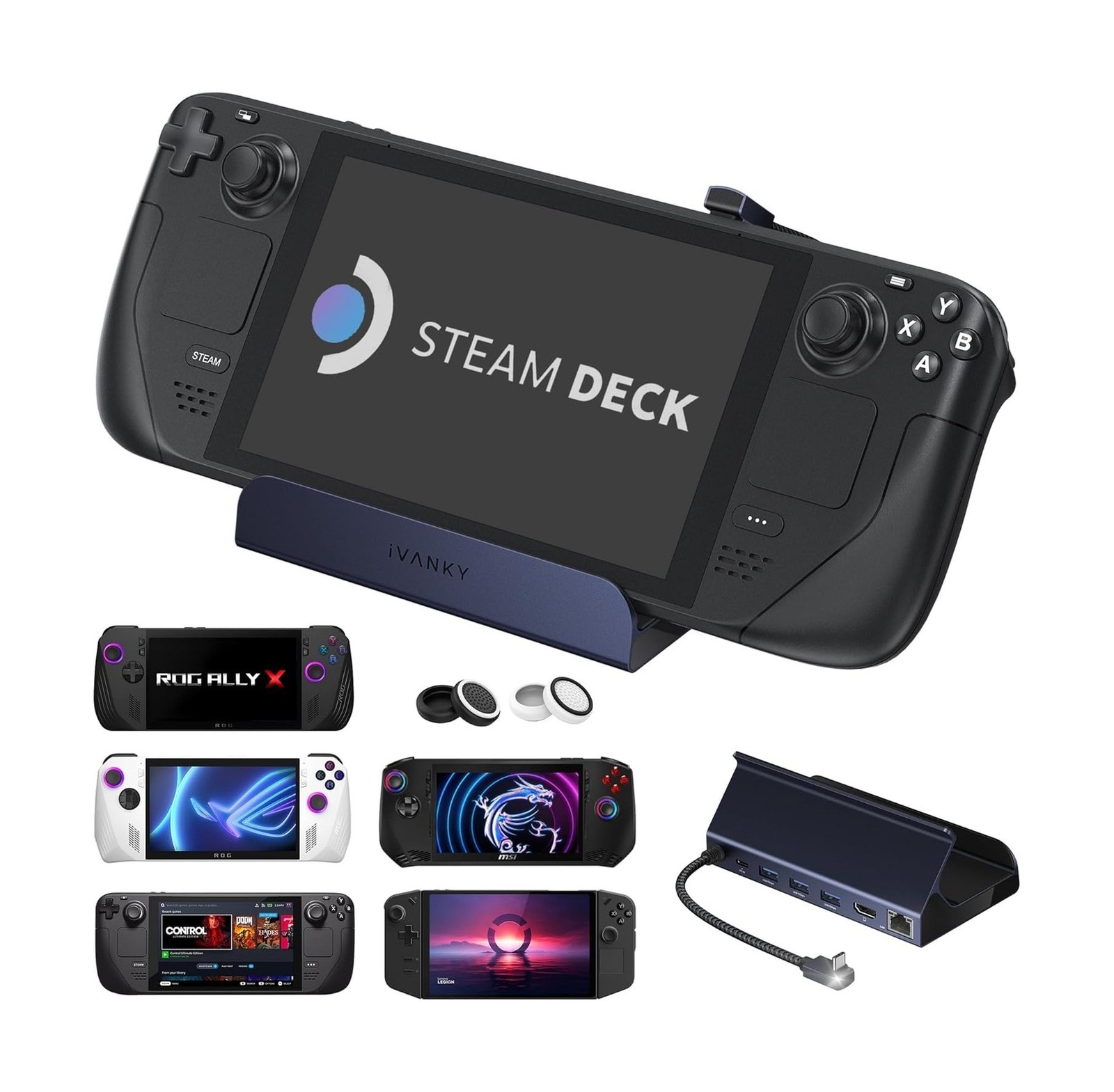 iVANKY 8-in-1 Steam Deck Dock for ROG Ally/Legion Go