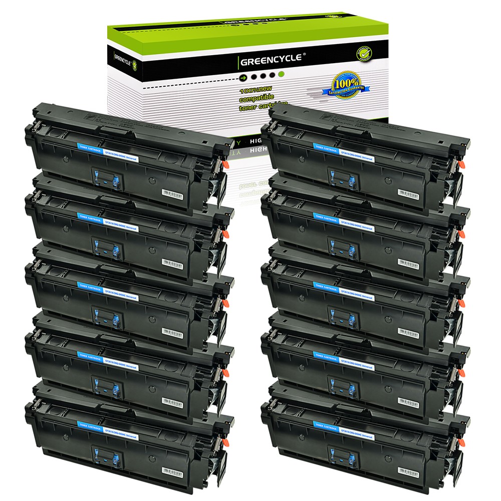GREENCYCLE 10PK CF361X Cyan Toner Fit for HP 508X LaserJet MFP M577Z M577f M577c