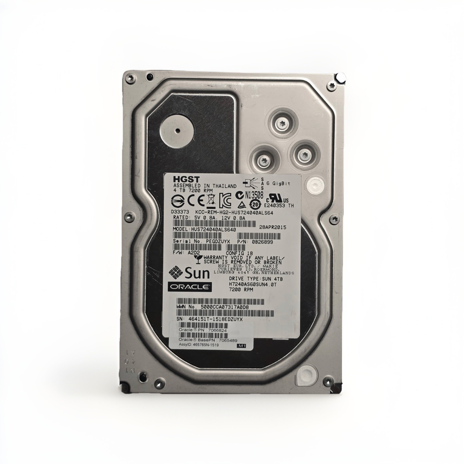 HGST Hitachi 4TB 7.2K SAS Server Storage Hard Drive HDD 3.5'' HUS724040ALS640