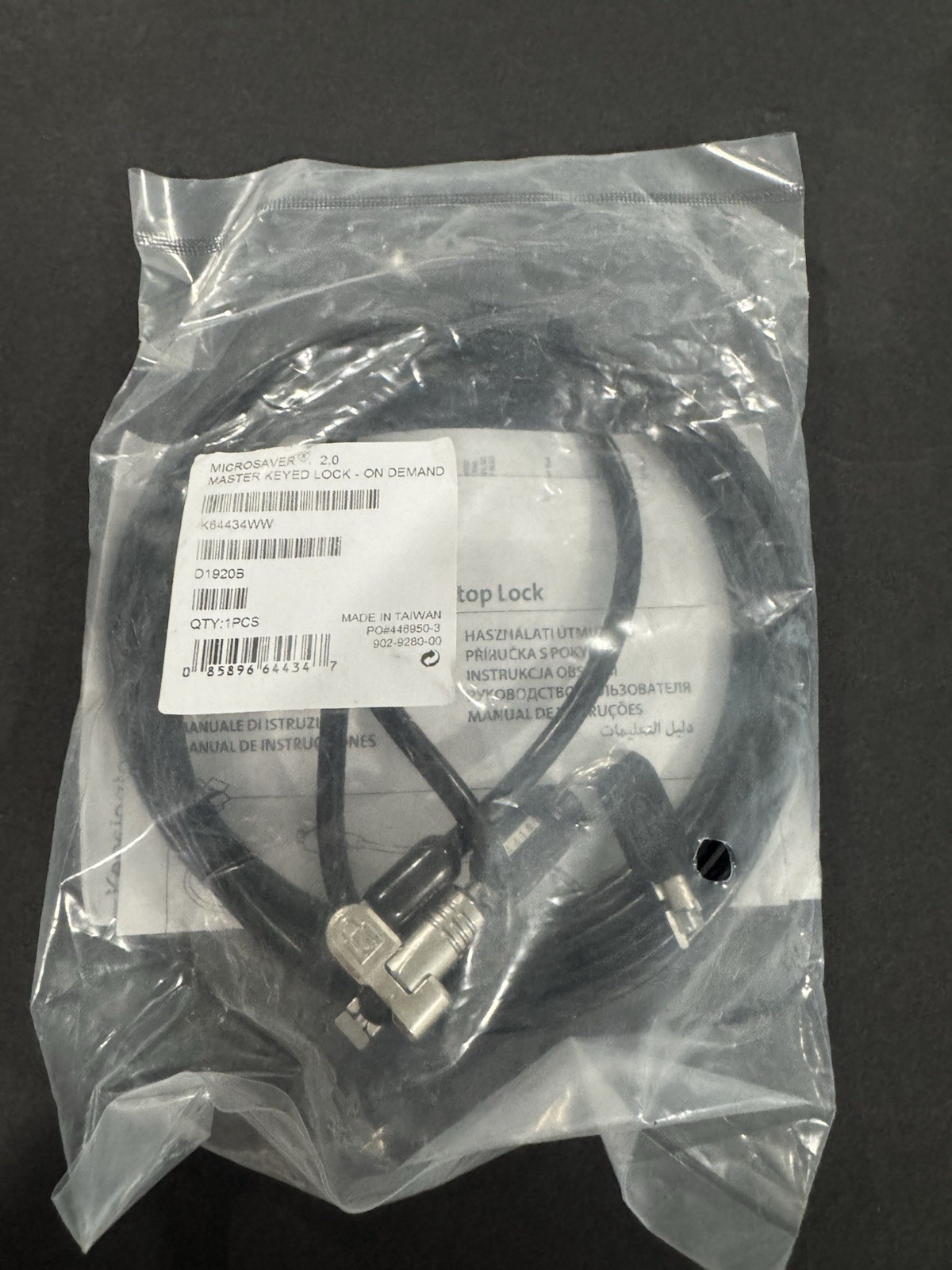 KENSINGTON MICROSAVER 2.0 Master Keyed Laptop Lock