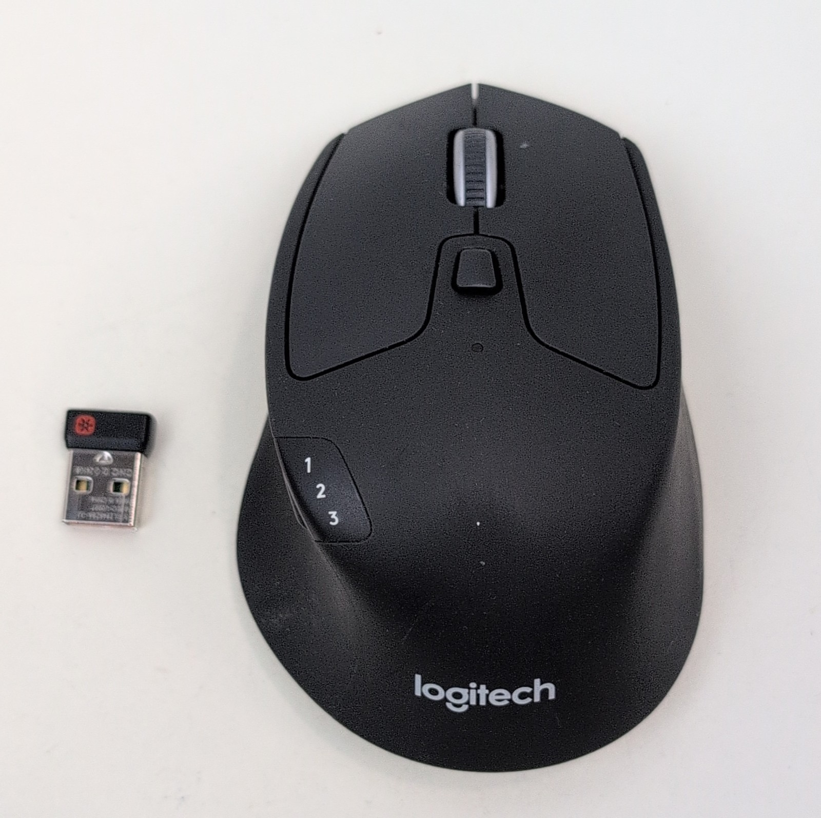 Logitech M720 Triathlon Wireless Bluetooth Mouse Multi Device USB Receiver Black