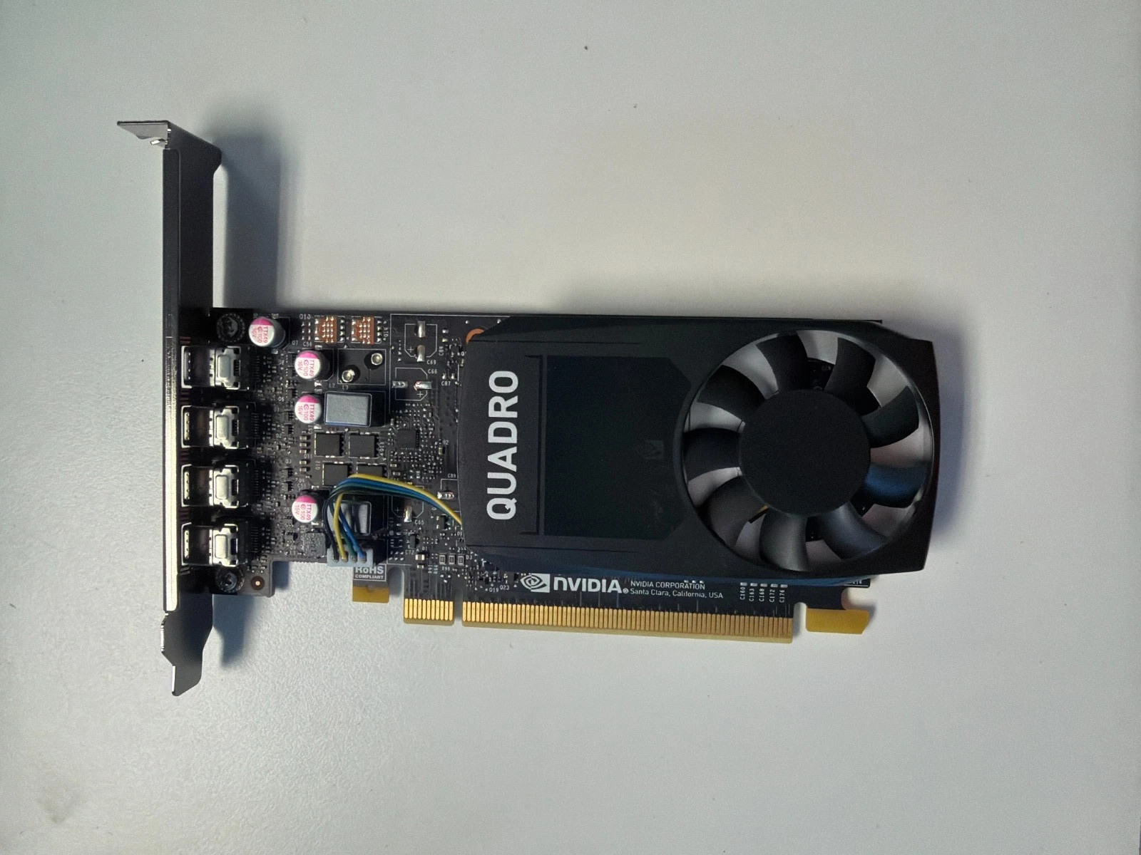 NVIDIA Quadro P1000 4GB GDDR5 PCIe x16 4x Mini DisplayPort Graphics Card