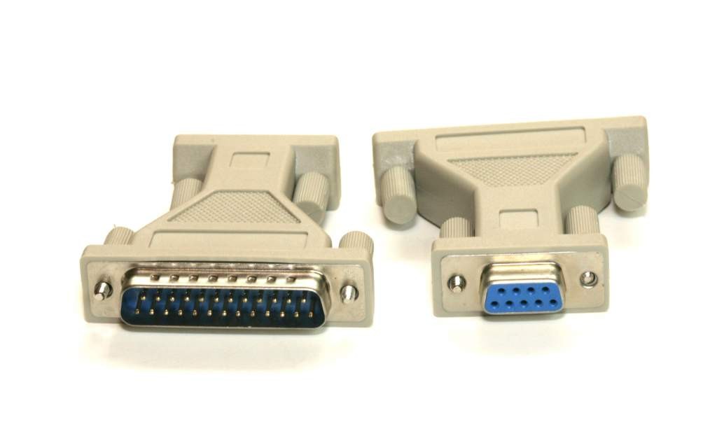 DB9 Female to DB25 Male AT Modem Adapter DB9F DB25M