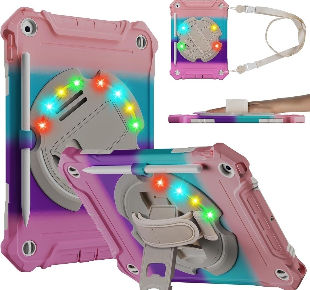 ZtotopCases Colorful Light Case for iPad 9th/8th/7th Generation 10.2 inch